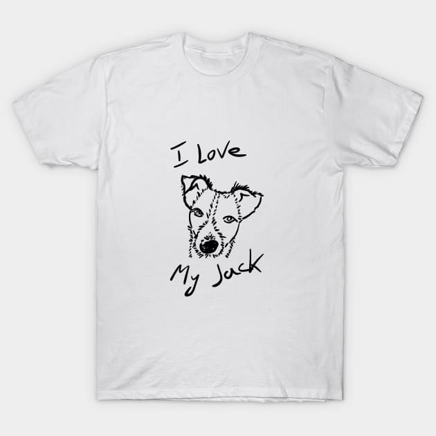 I Love My Jack T-Shirt by Hot-Mess-Zone